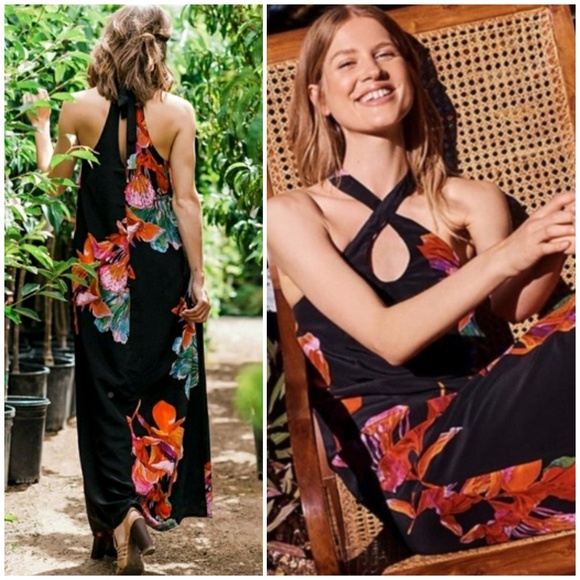 Anthropologie Dresses & Skirts - ANTHROPOLOGIE Cayman Silk Floral Maxi Dress NWT